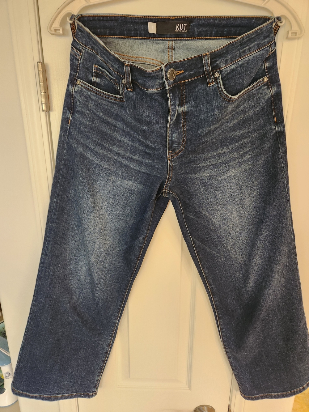 Kut from the Kloth Women's Dark Blue Wide Leg Jeans
